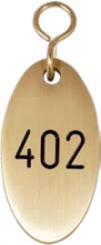 Hotel Schlüsselanhänger OVAL 8050 - Maße: 65 x 35 * 5 mm